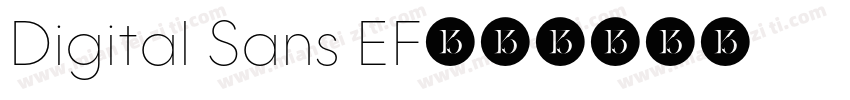 Digital Sans EF字体转换
